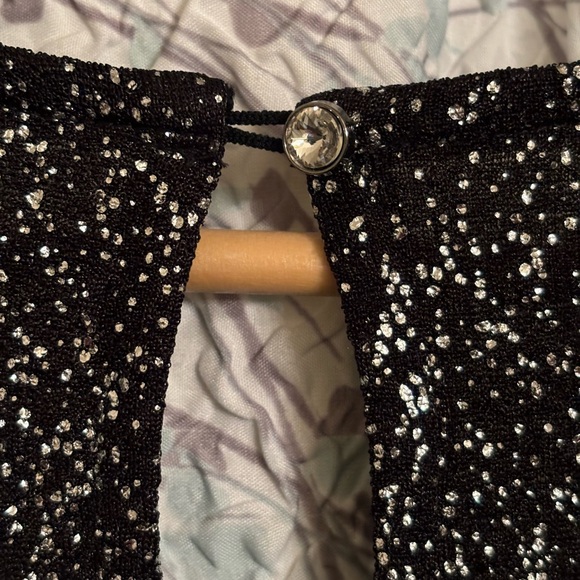 Lane Bryant black silver glitter dress 22/24 - Picture 6 of 6